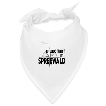 Reiseziele Urlaubsort Seen Spreewald - Bandana Dreieckstuch - Weiß - Vorne