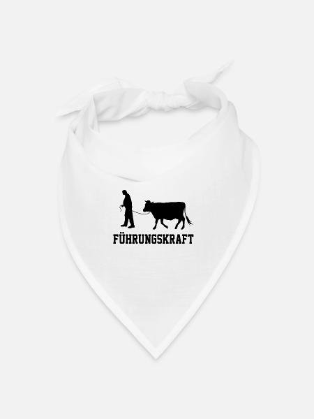 Führungskraft Acker Bauer Landleben Geschenk - Bandana Dreieckstuch - Weiß