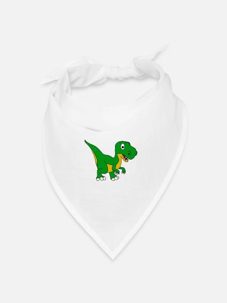 T-Rex - Bandana Dreieckstuch - Weiß