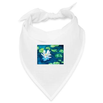 Lotus - Bandana Dreieckstuch - Weiß - Vorne