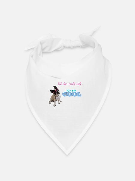 bin nicht süß - Bandana Dreieckstuch - Weiß