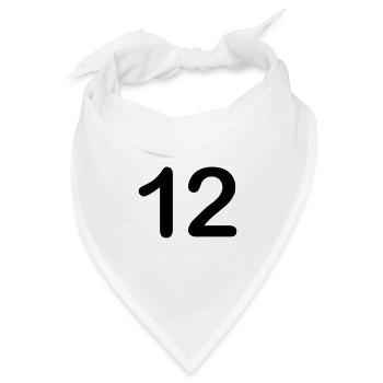 12 - Bandana Dreieckstuch - Weiß - Vorne