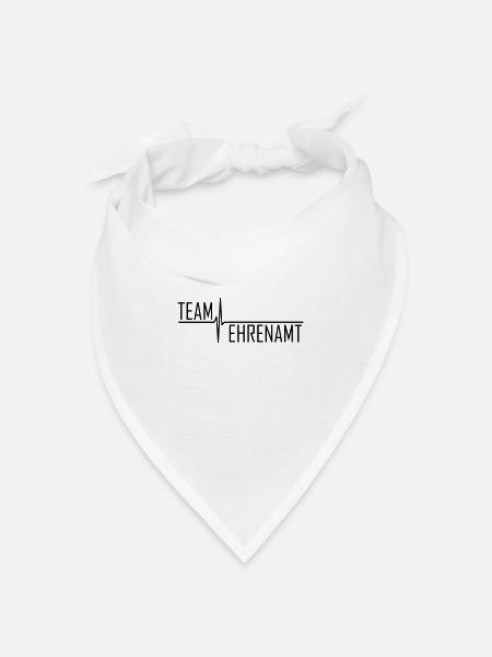 team ehrenamt wenn helfen herzenssache ist - Bandana Dreieckstuch - Weiß