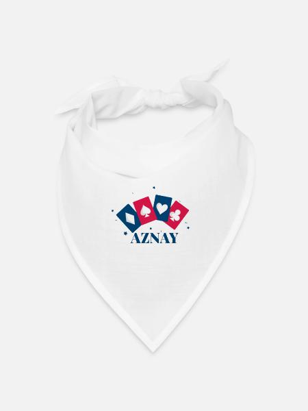AZNAY - Bandana Dreieckstuch - Weiß