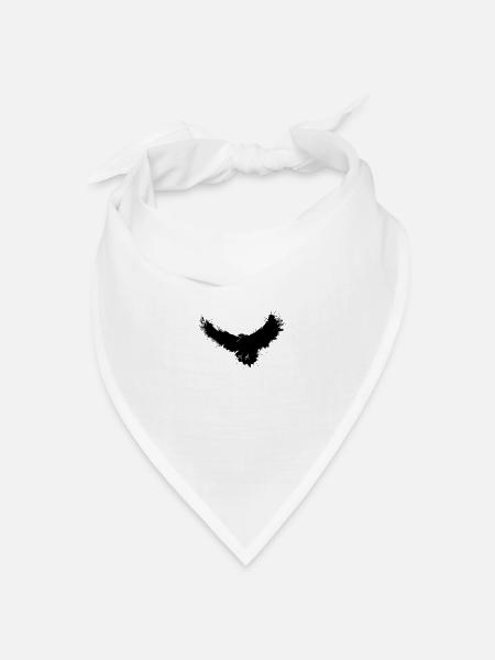 Dark Raven - Bandana Dreieckstuch - Weiß
