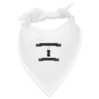 8-Bit Retro Coffee - Bandana Dreieckstuch - Weiß - Vorne