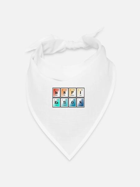 Inspiration | Periodensystem der Elemente - Bandana Dreieckstuch - Weiß