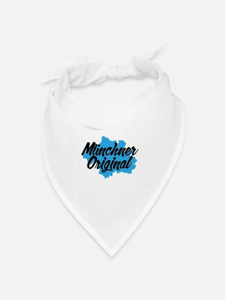 Münchner Original - Bandana Dreieckstuch - Weiß