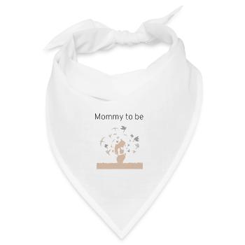 Mommy to be - Bandana Dreieckstuch - Weiß - Vorne