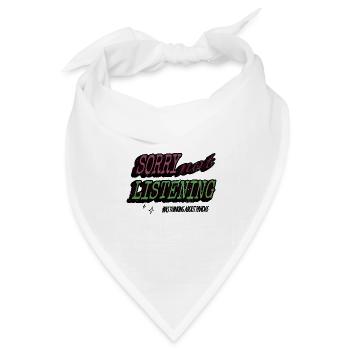statement brown bear coati panda bear geek - Bandana Dreieckstuch - Weiß - Vorne