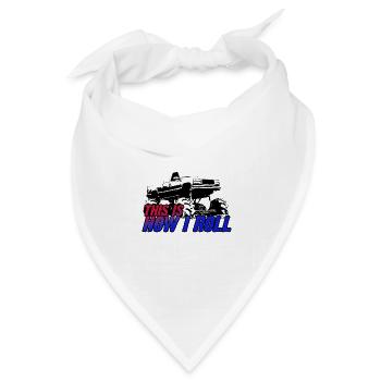 SO ROLLE ICH - Bandana Dreieckstuch - Weiß - Vorne