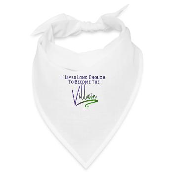 Villain forever - Bandana Dreieckstuch - Weiß - Vorne