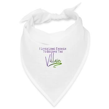 Villain (in hell) - Bandana Dreieckstuch - Weiß - Vorne