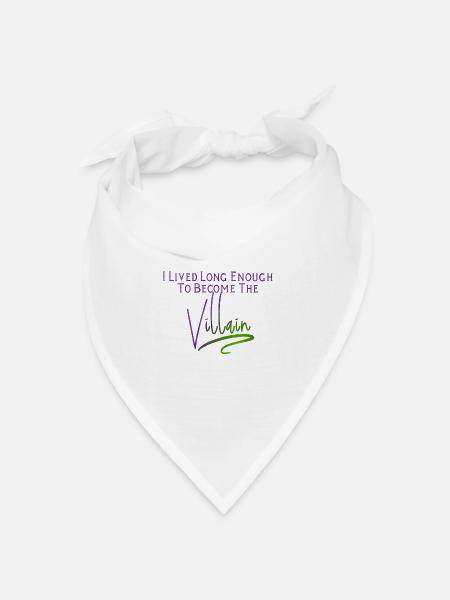 Villain (in hell) - Bandana Dreieckstuch - Weiß