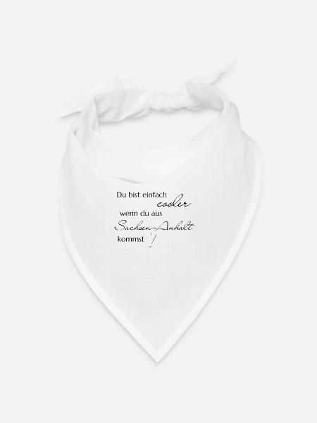 cooler Sachsen anhalt - Bandana Dreieckstuch - Weiß