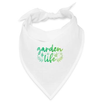Garden Life Gardener Horticulturist Gardening Land - Bandana Dreieckstuch - Weiß - Vorne