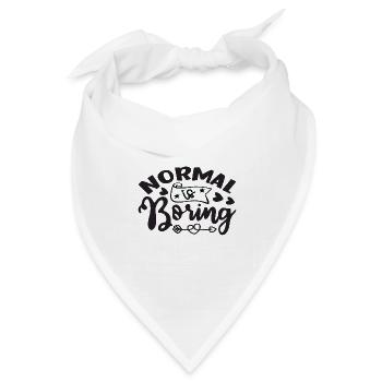 Normal is Boring - Bandana Dreieckstuch - Weiß - Vorne