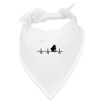 Fotograf Fotografie Geschenk Spruch lustig - Bandana Dreieckstuch - Weiß - Vorne