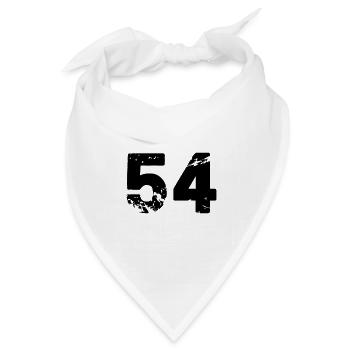 54 - Bandana Dreieckstuch - Weiß - Vorne