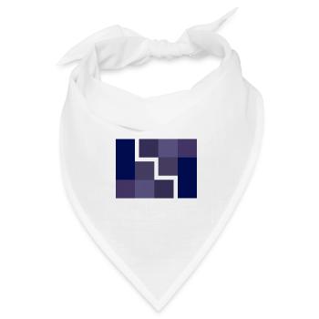 Geometrisch - Bandana Dreieckstuch - Weiß - Vorne