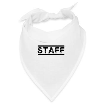 staff - Bandana Dreieckstuch - Weiß - Vorne