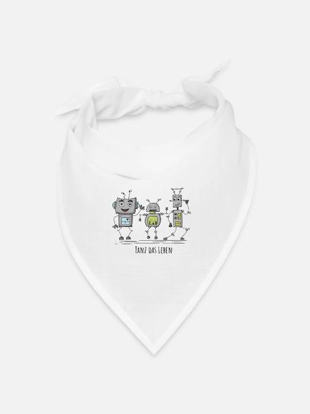 TANZ DAS LEBEN - Charlie & Friends - Bandana Dreieckstuch - Weiß