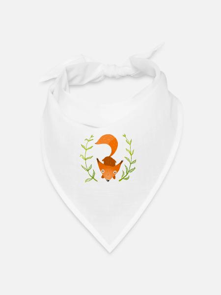 Wildtiere - Bandana Dreieckstuch - Weiß