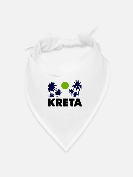 kreta - Bandana Dreieckstuch - Weiß