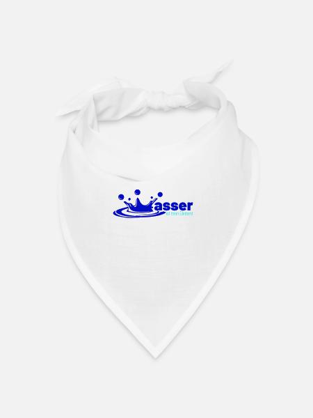 wasser ist mein element - Bandana Dreieckstuch - Weiß
