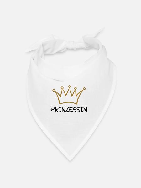 PRINZESSIN 2 - Bandana Dreieckstuch - Weiß