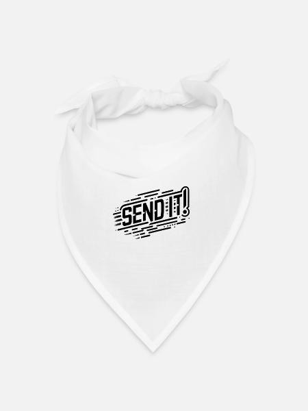 Parkour SEND IT - Bandana Dreieckstuch - Weiß