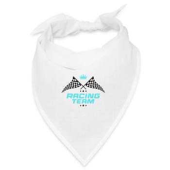 racing team - Bandana Dreieckstuch - Weiß - Vorne
