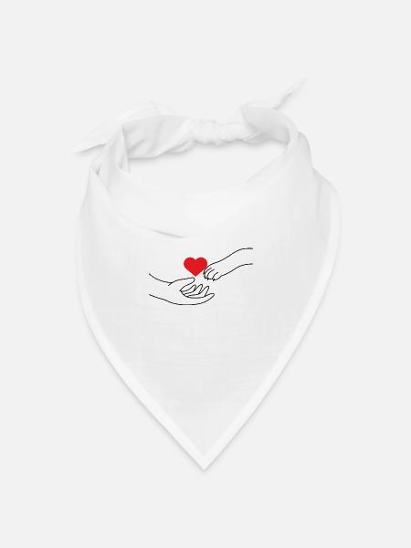 Meine Katze - Bandana Dreieckstuch - Weiß