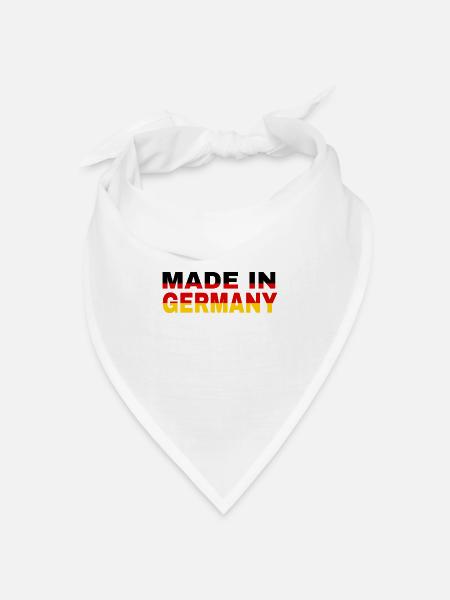 made in Germany - Bandana Dreieckstuch - Weiß