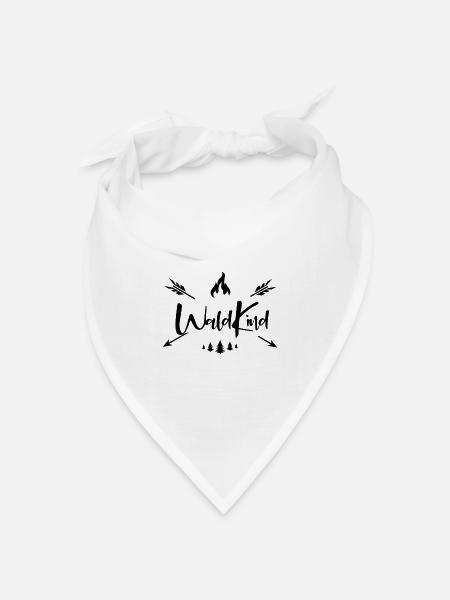 Waldkind - Bandana Dreieckstuch - Weiß