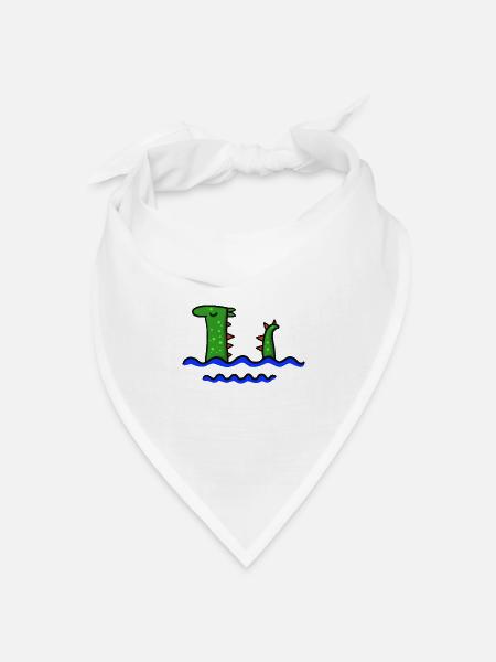 Nessie - Bandana Dreieckstuch - Weiß