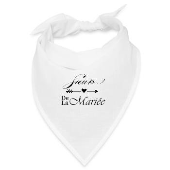 Schwester der Braut - Bandana Dreieckstuch - Weiß - Vorne