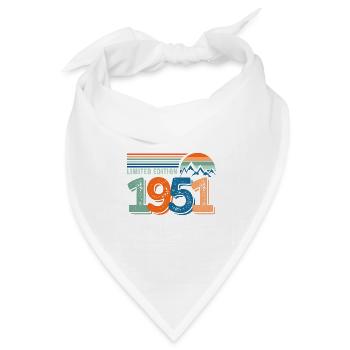 Limitierte Auflage 1951 - Bandana Dreieckstuch - Weiß - Vorne