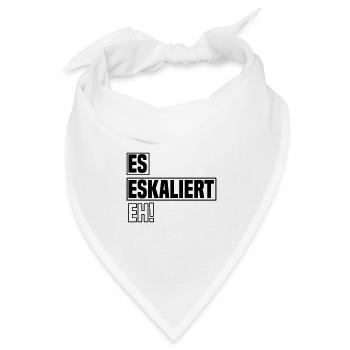 es eskaliert eh - Bandana Dreieckstuch - Weiß - Vorne