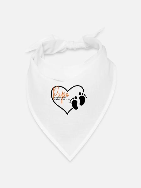 Pupo - Bandana Dreieckstuch - Weiß
