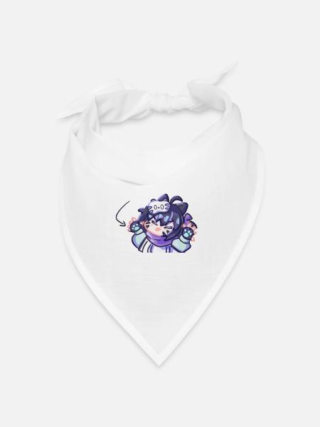 Gremlin Yuki - Bandana Dreieckstuch - Weiß