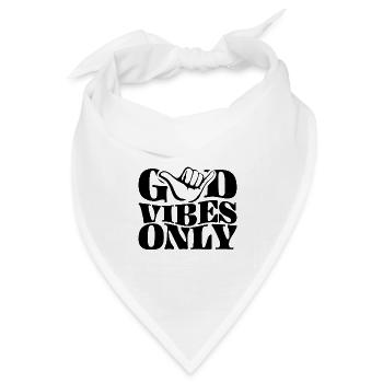 Positive Energie - Bandana Dreieckstuch - Weiß - Vorne