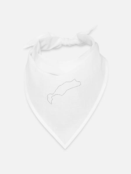 Kos - Bandana Dreieckstuch - Weiß