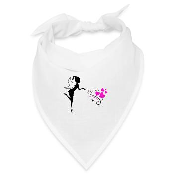 Fee Elfe Zauber - Bandana Dreieckstuch - Weiß - Vorne