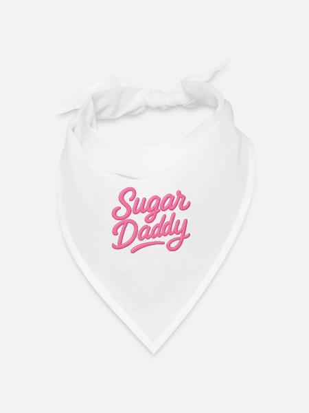 Sugar Daddy – Candy Pink Tippfehler - Bandana Dreieckstuch - Weiß