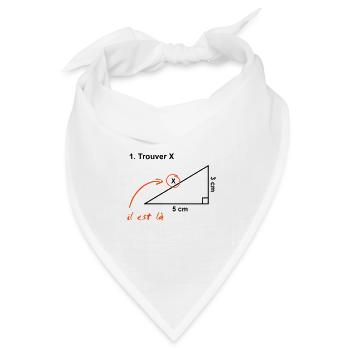 x finden - Bandana Dreieckstuch - Weiß - Vorne