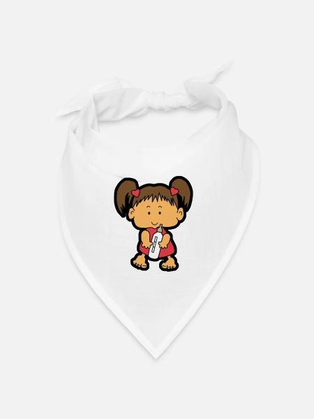 Baby girl - Bandana Dreieckstuch - Weiß