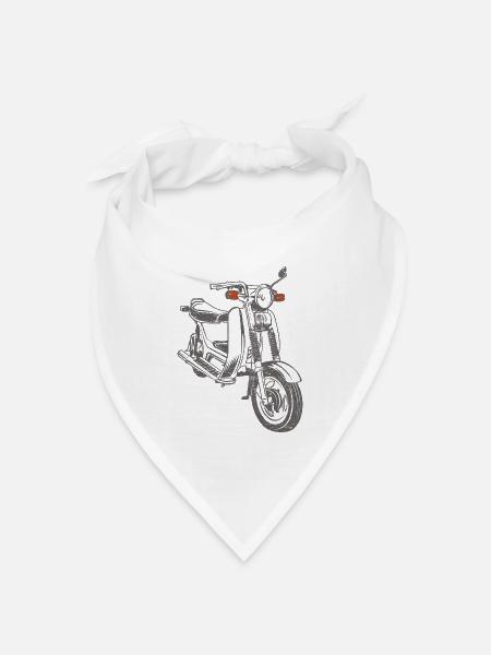 Simson SR50 SR80 - Bandana Dreieckstuch - Weiß