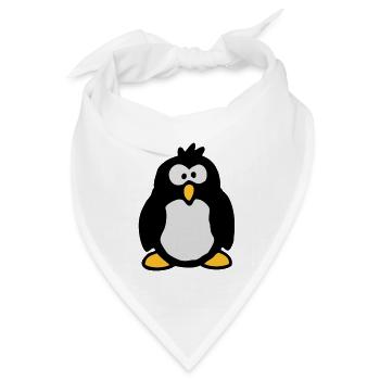 little_penguin - Bandana Dreieckstuch - Weiß - Vorne