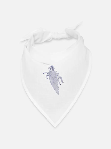 Pegasus - Bandana Dreieckstuch - Weiß